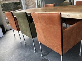 bestrating Golven Illusie Leren eetkamerstoelen | ShopX.nl