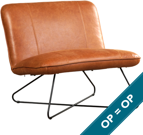 Smile - Vintage leer Cognac | Maand actie