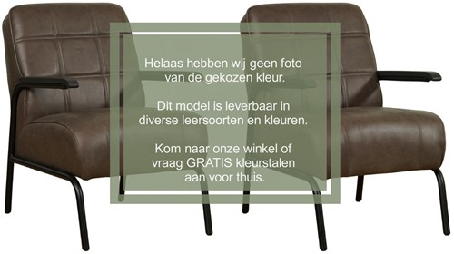 Leren retro fauteuil Ahead - set van 2 fauteuils - Toledo Polar (crème)