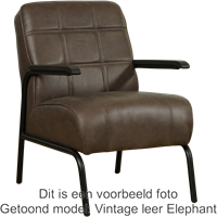 Leren fauteuil Ahead - Vintage Taupe (taupe/bruin)-1