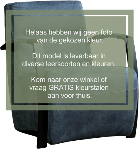 Leren industriële fauteuil Arrival - Elegance Brown - Frame zwart