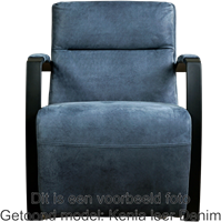 Leren industriële fauteuil Arrival - Toledo Leer Nero - Frame zwart-2