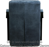Leren industriële fauteuil Arrival - Toledo Leer Nero - Frame zwart-3