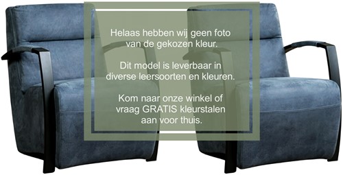 Leren industriële fauteuil Arrival - set van 2 fauteuils - Vintage Elephant (donkerbruin) - Frame zwart