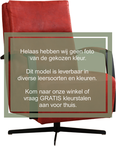 Leren industriële draaifauteuil hoge rugleuning Award - Elegance Cognac - Frame zwart - Schotelvoet zwart
