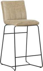 Set van 2 leren barkrukken Right - Vintage Leer Taupe