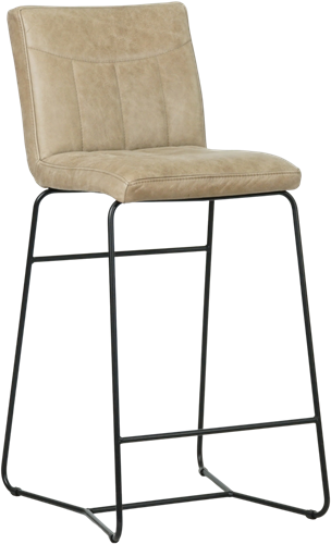 Set van 2 leren barkrukken Right - Vintage Leer Taupe