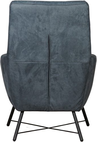 Leren fauteuil Proud - Kenia Leer Denim-3