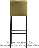 Leren barstoel Break hoog - set van 6 stoelen-3