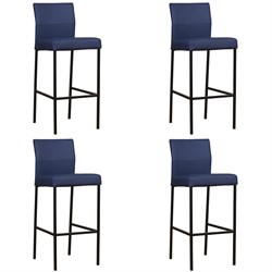 Leren barkruk Bright hoog - set van 4 krukken
