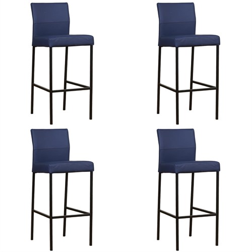 Leren barkruk Bright hoog - set van 4 krukken