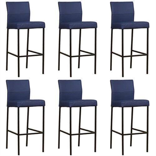 Leren barkruk Bright hoog - set van 6 krukken