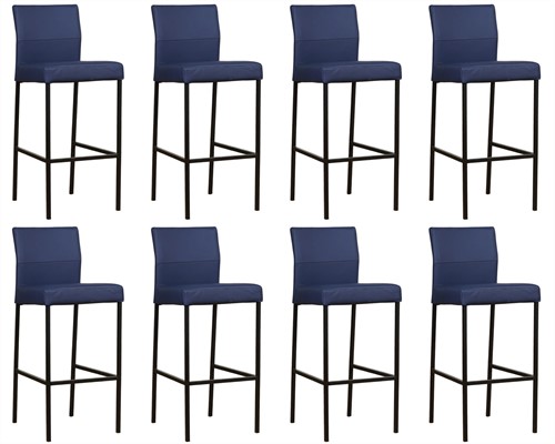 Leren barkruk Bright hoog - set van 8 krukken