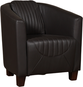 Leren stock fauteuil press special 173 bruin, bruin leer, bruine stoel