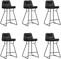 Leren barkruk Candy laag - set van 6 krukken