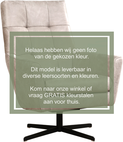 Leren draaifauteuil Central - Hermes Leer Ocean Blue