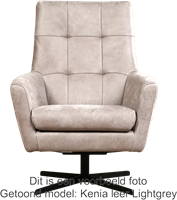 Leren draaifauteuil Central - Hermes Leer Arancio-2