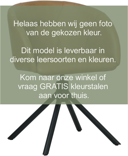 Leren eetkamerstoel Charm - Vintage Elephant (donkerbruin)