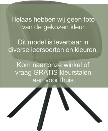 Leren eetkamerstoel Charm Duo - Kenia Rost en Toledo Natur