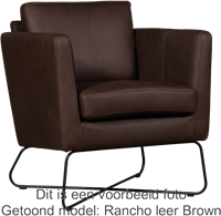 Leren design fauteuil Club - Granada Amber (cognac)-1