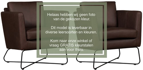 Leren design fauteuil Club - set van 2 fauteuils - Elegance Black (zwart)
