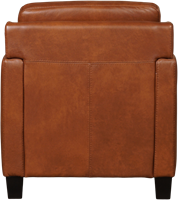 Leren fauteuil Smart - Granada leer Savannah - Hout zwart-3