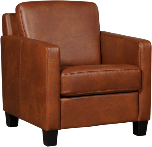 Leren fauteuil Smart - Granada leer Savannah - Hout zwart