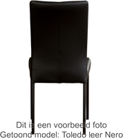Leren eetkamerstoel Comfort - Hermes Leer Lime - Rond - RVS-3