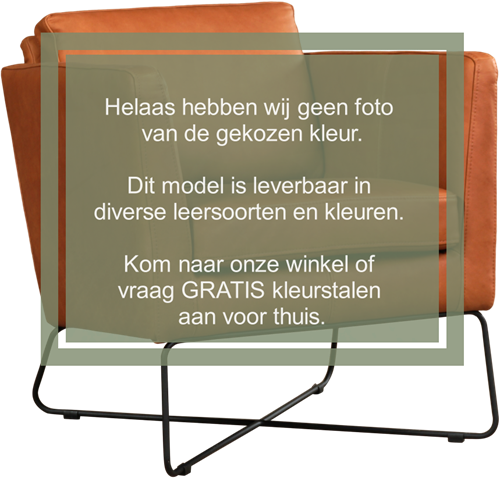 Leren design fauteuil Crossover - Kenia Leer Denim