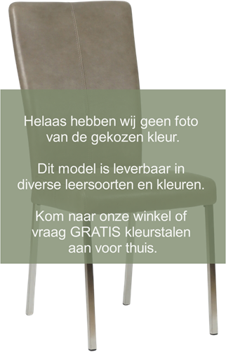 Leren eetkamerstoel Daily - Granada Amber - Kleur poot, zwart