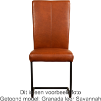 Leren eetkamerstoel Dare - set van 6 stoelen-2