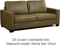 Leren bank Energy, 2.5-zitsbank - Toledo Leer Caffe - Hout, Zwart - (194x90cm)-1