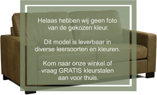 Leren bank Energy, 2.5-zitsbank - Toledo Leer Terra - Hout, Zwart - (194x90cm)