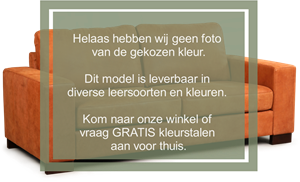 Cognac leren moderne 2.5-zitsbank Enjoy - poot hout zwart - Granada leer Savannah (cognac leer)