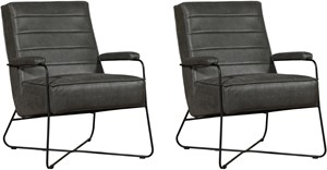 Leren fauteuil faith, grijs leer, grijze stoel