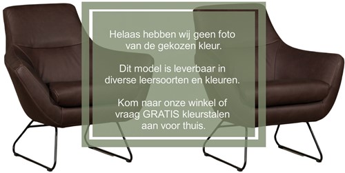 Leren designfauteuil Fame - set van 2 fauteuils - Granada leer Taupe (taupe/bruin)