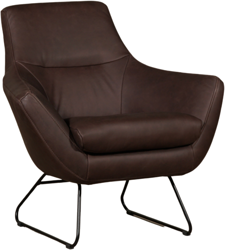 Leren designfauteuil Fame - Rancho Leer Brown