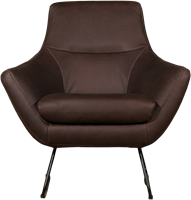 Leren designfauteuil Fame - Rancho Leer Brown-2