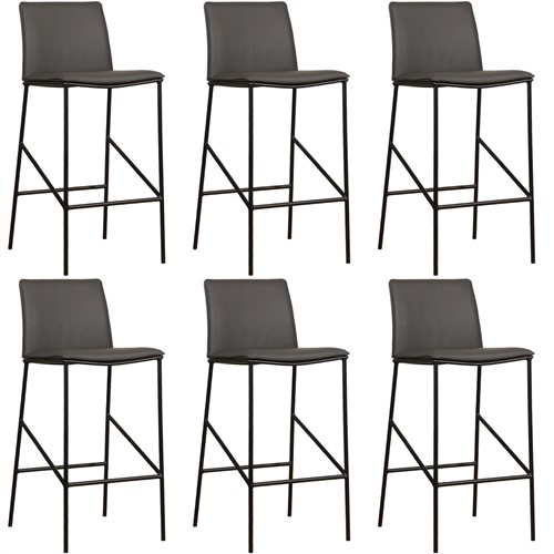 Leren barkruk Favor hoog - set van 6 krukken