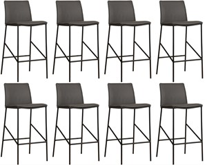SHOPX HUISCOLLECTIE Set van 8 Leren barkrukken Favor hoog - Echt leer, Industrieel, Comfortabel en kies uit meer dan 150+ kleuren - Ontdek de Vele Leersoorten en Kleuren bij ShopX