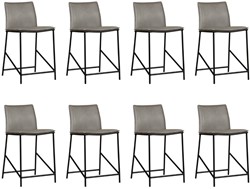 Leren barkruk Favor laag - set van 8 krukken