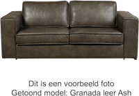 Leren bank Fine, 3.5-zitsbank - Vintage Leer Cognac - Hout, Zwart - (244x100cm)-4