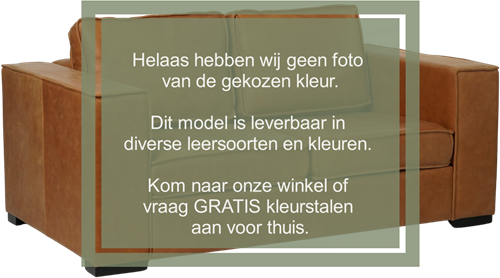 Leren bank Fine, 2-zitsbank - Granada leer Moss - Hout, Zwart - (174x100cm)