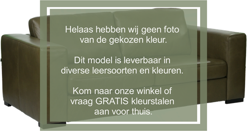 Leren bank Flow, 2.5-zitsbank - Rancho Leer Brown - Hout, Bruin - (204x100cm)