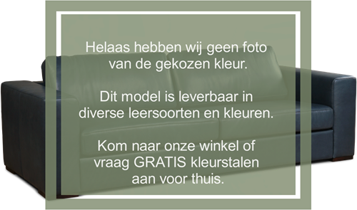 Leren bank Flow, 3.5-zitsbank - (244x100cm) - Toledo leer Olive - Poot hout, Bruin