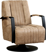 Leren industriële draaifauteuil Galaxy