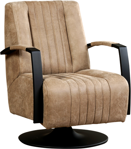 Leren industriële draaifauteuil Galaxy