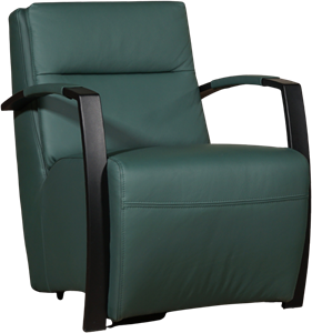 Leren fauteuil arrival 222 groen, groen leer, groene stoel