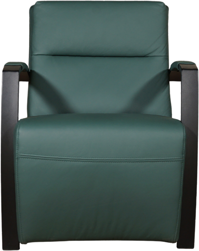 Leren industriële fauteuil Arrival - Toledo Leer Forrest - Frame zwart-2
