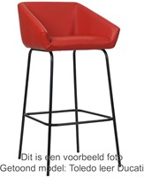 Leren barkruk Have hoog - Rancho Moro (donkerbruin)-1
